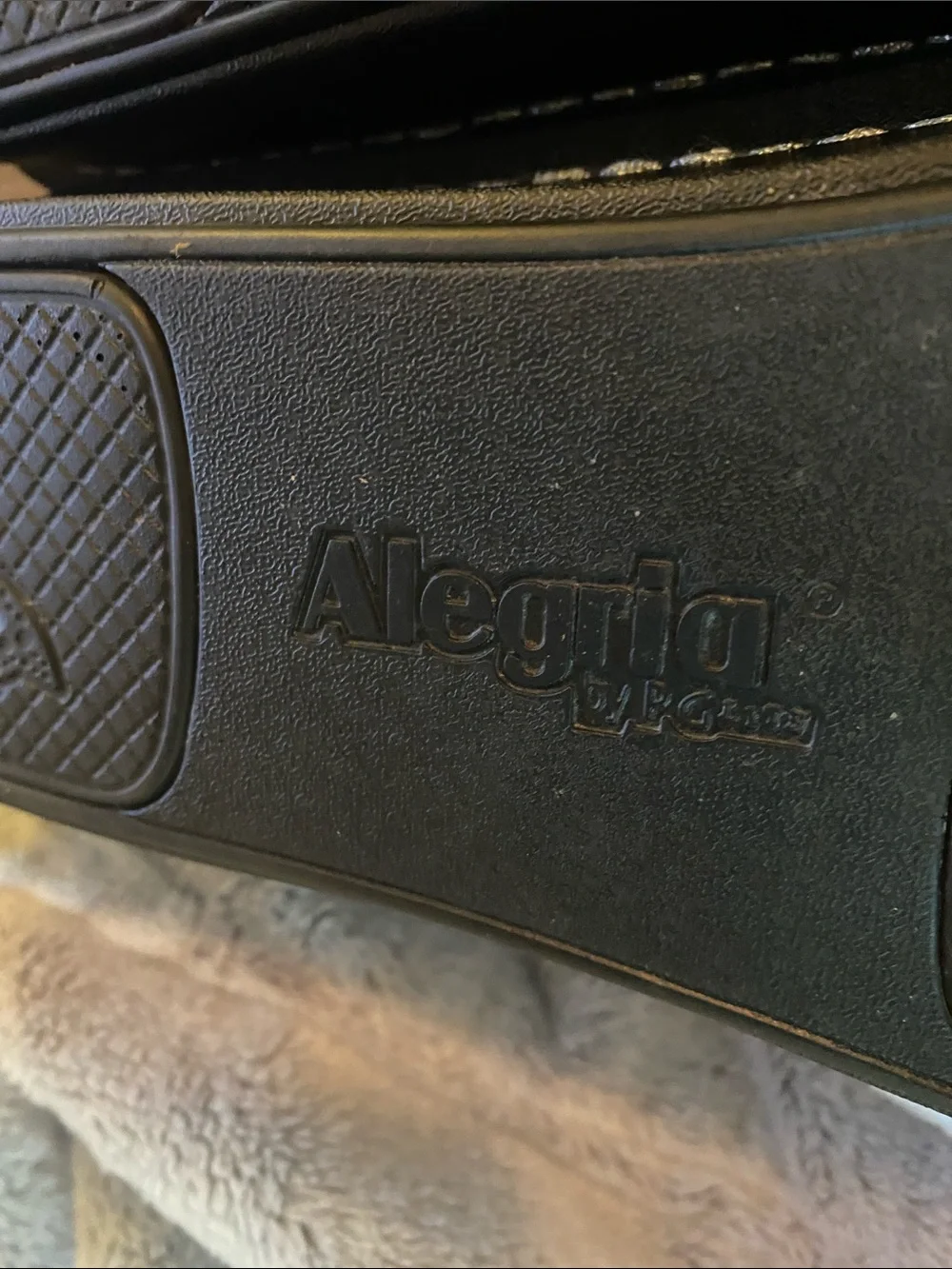 Alegria Black Slip-On Comfort Shoe
